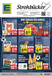 EDEKA Supermarkt Prospekt der aktuellen Woche mit 26 Seiten, gültig von 22.06.2026 bis 27.06.2026, in Sendenhorst und Umgebung Aktueller EDEKA Supermarkt Prospekt in Sendenhorst und Umgebung, "Aktuelle Angebote" mit 26 Seiten, 22.06.2026 - 27.06.2026
