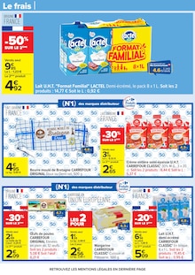 Promotion Grandlait dans le prospectus Carrefour, valable du 10/02/2026 au 23/02/2026 Promo Grandlait dans le catalogue Carrefour du moment à la page 55