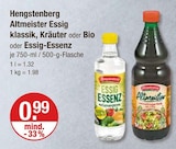 Bio Öl im V-Markt Prospekt Altmeister Essig klassik von Hengstenberg im aktuellen V-Markt Prospekt für 0,99 €