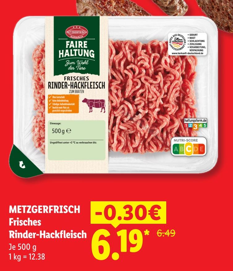 Frisches Rinder-Hackfleisch