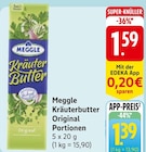 Kräuterbutter Original Portionen Angebote von Meggle bei EDEKA Pforzheim für 1,39 €