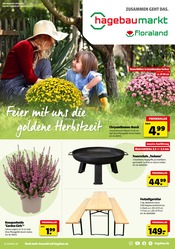 Aktueller Hagebaumarkt Prospekt mit Tisch, "Feier mit uns die goldene Herbstzeit", Seite 1