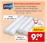 Vakuumierfolienrollen 28 x 300 cm im Angebot bei Netto Marken-Discount in Wetzlar Vakuumierfolienrollen 28 x 300 cm Angebote von Priva bei Netto Marken-Discount Wetzlar für 9,99 €