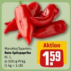 Rote Spitzpaprika im Angebot bei REWE in Bornheim Rote Spitzpaprika Angebote bei REWE Bornheim für 1,59 €