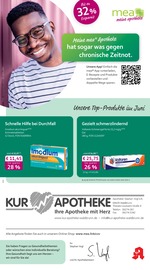 mea - meine apotheke Apotheken Prospekt der aktuellen Woche mit 4 Seiten, gültig von 01.06.2026 bis 30.06.2026, in Eberbach und Umgebung Aktueller mea - meine apotheke Apotheken Prospekt in Eberbach und Umgebung, "Unsere Juni-Angebote" mit 4 Seiten, 01.06.2026 - 30.06.2026