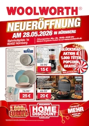 Woolworth Günstige Mode Prospekt der aktuellen Woche mit 8 Seiten, gültig von 28.05.2026 bis 28.05.2026, in Heroldsberg und Umgebung Aktueller Woolworth Günstige Mode Prospekt in Heroldsberg und Umgebung, "NEUERÖFFNUNG IN NÜRNBERG" mit 8 Seiten, 28.05.2026 - 28.05.2026