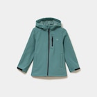 Blouson fourré déperlant à capuche vert foncé fille dans le catalogue La Halle