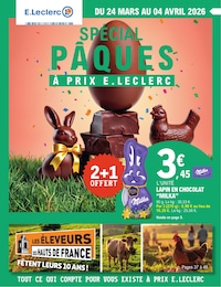 Catalogue Supermarchés E.Leclerc en cours à Saint-Aubin-sur-Scie et alentours, SPÉCIAL PÂQUES À PRIX E.LECLERC, 84 pages, 24/03/2026 - 04/04/2026