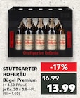 Bügel Premium im Angebot bei Kaufland in Bietigheim-Bissingen Bügel Premium Angebote von Stuttgarter Hofbräu bei Kaufland Bietigheim-Bissingen für 13,99 €