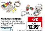 Musikinstrumentenset für 12,99 € bei Lidl im Angebot Musikinstrumentenset im aktuellen Lidl Prospekt
