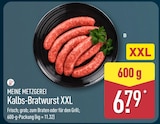 Kalbs-Bratwurst XXL von MEINE METZGEREI für 6,79 € bei ALDI Nord im Angebot Kalbs-Bratwurst XXL von MEINE METZGEREI im aktuellen ALDI Nord Prospekt