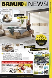 BRAUN Möbel-Center Prospekt "BRAUN NEWS!" für Bonndorf, 20 Seiten, 26.04.2023 - 30.05.2023 BRAUN Möbel-Center Prospekt "BRAUN NEWS!" für Bonndorf, 20 Seiten, 26.04.2023 - 30.05.2023