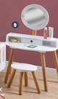 Coiffeuse et tabouret - Stokomani à Schiltigheim Coiffeuse et tabouret en promo chez Stokomani Schiltigheim à 39,99 €