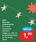 LED-Sternen-Lichterkette im aktuellen budni Prospekt