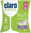 Geschirrreiniger Multi Tabs oder Oeko Classic Tabs Angebote von Claro bei REWE Willich für 4,49 €