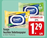 feuchtes Toilettenpapier im EDEKA Prospekt feuchtes Toilettenpapier von Tempo im aktuellen EDEKA Prospekt für 1,29 €