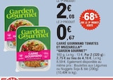 Carré Gourmand Tomates et Mozzarella - GARDEN GOURMET à 0,67 € dans le catalogue E.Leclerc