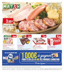 Prix et réduction Charcuterie dans le prospectus Supermarchés Match en cours Offre Charcuterie dans le catalogue Supermarchés Match du moment à la page 1