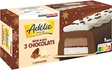 Bûche glacée 3 chocolats - Adélie à 2,62 € dans le catalogue Intermarché Hyper