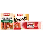 SUR TOUS LES SAUCISSONS À L'AIL, CERVELAS CONSERVATION SANS NITRITE, LES SAUCISSES À CUIRE, LES KNACKIS. - HERTA en promo chez Carrefour Bordeaux