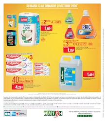 Catalogue Supermarchés Match, 13/10/2026 - 25/10/2026, ACHETEZ EN GROS ÉCONOMISEZ EN GRAND !, 8 pages Prospectus Supermarchés Match en cours, "ACHETEZ EN GROS ÉCONOMISEZ EN GRAND !", 8 pages
