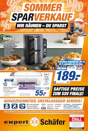 expert Schäfer Prospekt: "SOMMER SPARVERKAUF: WIR RÄUMEN - DU SPARST", 1 Seite, 06.09.2025 - 12.09.2025
