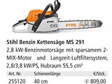 Benzin Kettensäge MS 291 von Stihl im aktuellen Holz Possling Prospekt