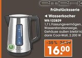 Wasserkocher von Emerio im aktuellen V-Markt Prospekt für 16,00 €