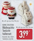Weihnachts-Teelichthalterset im ALDI Nord Prospekt Weihnachts-Teelichthalterset von HOME CREATION im aktuellen ALDI Nord Prospekt für 3,99 €