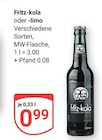 Aktuelle Cola Angebote bei GLOBUS in Halle (Saale) Aktuelles Fritz-kola Angebot bei GLOBUS in Halle (Saale) ab 0,99 €