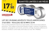 Promo Lot de 3 rubans adhésifs toiles américaines 3160 gris à 17,90 € dans le catalogue Tout Faire à Saint-Ambroix