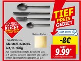 Edelstahl-Besteck-Set Angebote von LIVARNO home bei Lidl Homburg für 9,99 €