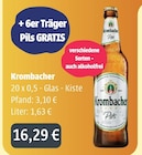 Pils Angebote von Krombacher bei GetränkeLand Mayer Freital für 16,29 €