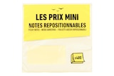 Bloc Cube notes repositionnables - 400 feuilles - 76 x 76 mm - jaune pastel - Les Prix Mini à 0,99 € dans le catalogue Bureau Vallée