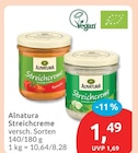 Streichcreme von Alnatura im aktuellen budni Prospekt