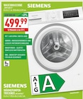 WASCHMASCHINE Angebote von SIEMENS bei Marktkauf Ratingen für 499,99 €