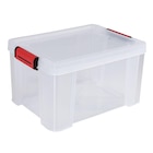 Box de rangement transparente couvercle clips rouge 17 L dans le catalogue Gifi