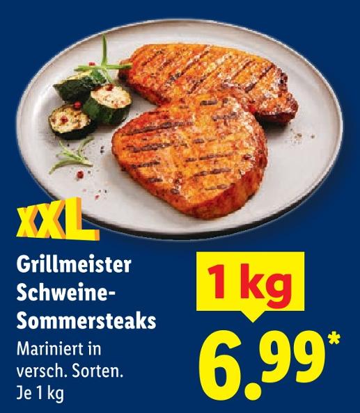 Schweine-Sommersteaks