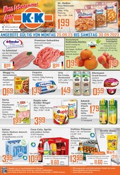 K+K - Klaas & Kock Supermarkt Prospekt der aktuellen Woche mit 12 Seiten, gültig von 25.09.2023 bis 30.09.2023, in Dorsten und Umgebung Aktueller K+K - Klaas & Kock Supermarkt Prospekt in Dorsten und Umgebung, "Wenn Lebensmittel, dann K+K" mit 12 Seiten, 25.09.2023 - 30.09.2023