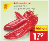 Spitzpaprika rot von Markttag für 1,79 € bei Netto Marken-Discount im Angebot Spitzpaprika rot von Markttag im aktuellen Netto Marken-Discount Prospekt