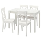 Aktuelles Tisch und 4 Stühle weiß/weiß Angebot bei IKEA in Heilbronn ab 368,96 €