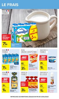 Promotion Grandlait dans le prospectus Carrefour, valable du 19/05/2026 au 01/06/2026 Promo Grandlait dans le catalogue Carrefour du moment à la page 31