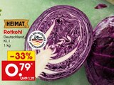 Rotkohl im Angebot bei Netto Marken-Discount in Gelsenkirchen Rotkohl Angebote von HEIMAT bei Netto Marken-Discount Gelsenkirchen für 0,79 €