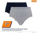 Nahtlose High-Waist-Slips von Sensabelle für 2,99 € bei Action im Angebot Nahtlose High-Waist-Slips von Sensabelle im aktuellen Action Prospekt