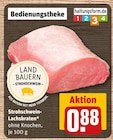 Strohschwein-Lachsbraten Angebote von Land Bauern bei REWE Memmingen für 0,88 €