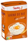FARINE DE BLÉ CUISINE ET PÂTISSERIE - NETTO en promo à 1,62 € chez Netto FARINE DE BLÉ CUISINE ET PÂTISSERIE - NETTO dans le catalogue Netto