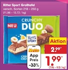 Großtafel im Angebot bei Netto Marken-Discount in Delmenhorst Großtafel Angebote von Ritter Sport bei Netto Marken-Discount Delmenhorst für 1,99 €