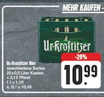 Aktuelles Ur-Krostitzer Bier Angebot bei nah und gut in Zwickau ab 10,49 €