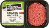 Auchan Supermarché Salernes - Promo 2 STEAKS HACHÉS PUR BŒUF LA NOUVELLE AGRICULTURE Promo 2 STEAKS HACHÉS PUR BŒUF LA NOUVELLE AGRICULTURE à 4,39 € dans le catalogue Auchan Supermarché à Salernes