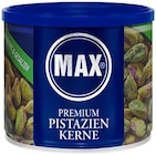 Pistazien im REWE Prospekt Premium Pistazienkerne von Max im aktuellen REWE Prospekt für 4,99 €